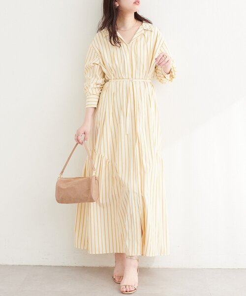 natural couture シャツワンピース 「osono」こだわりマルチWAYシャツ