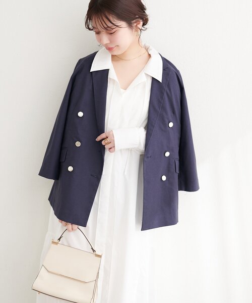 natural couture シャツワンピース 「osono」こだわりマルチWAYシャツ
