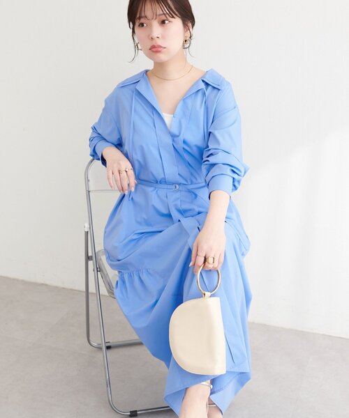 natural couture シャツワンピース 「osono」こだわりマルチWAYシャツ