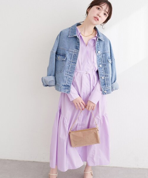 natural couture シャツワンピース 「osono」こだわりマルチWAYシャツ