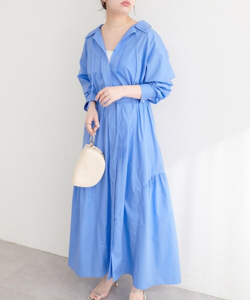 natural couture シャツワンピース 「osono」こだわりマルチWAYシャツ