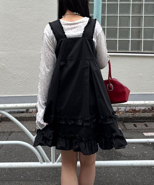 チュニック フリルミリタリーミドルジャンスカの画像