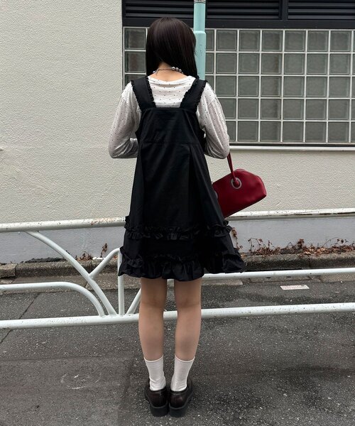 チュニック フリルミリタリーミドルジャンスカの画像