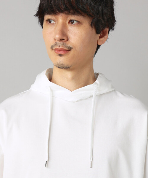 COMME CA MEN（コムサメン） パーカー 裾メッシュ切替 フーディー
