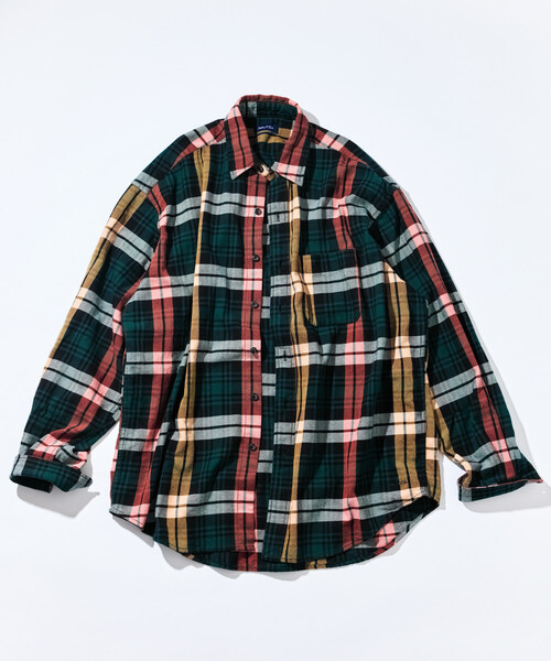 「NAUTICA」 長袖シャツ LARGE グリーン メンズの画像