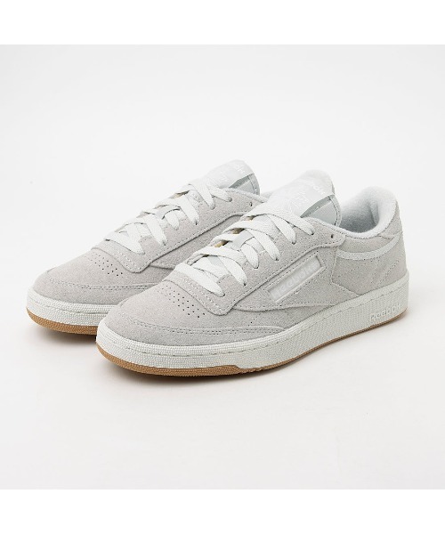 「Reebok」 ローカットスニーカー 24.5cm ライトグレー メンズ_画像2