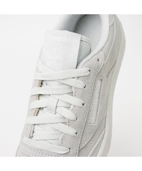 「Reebok」 ローカットスニーカー 24.5cm ライトグレー メンズ_画像6