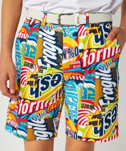 LOUDMOUTH ラウドマウス ゴルフパンツ 総柄 パンツ 「Loudmouth:ラウドマウス」総柄ショートパンツ ゴルフ メンズ