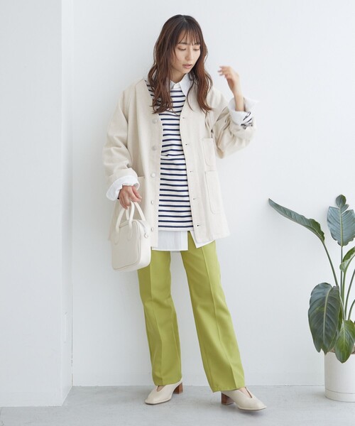 「FREAK'S STORE」 デニムジャケット「PENNEYSコラボ」 フリ- ネイビー レディース_7