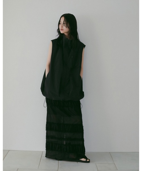 anuke（アンヌーク） ベスト ジレ Standcollar Pocket Vest レディース