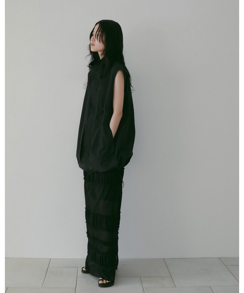 anuke（アンヌーク） ベスト ジレ Standcollar Pocket Vest レディース