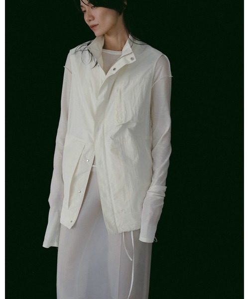 anuke（アンヌーク） ベスト ジレ Standcollar Pocket Vest レディース