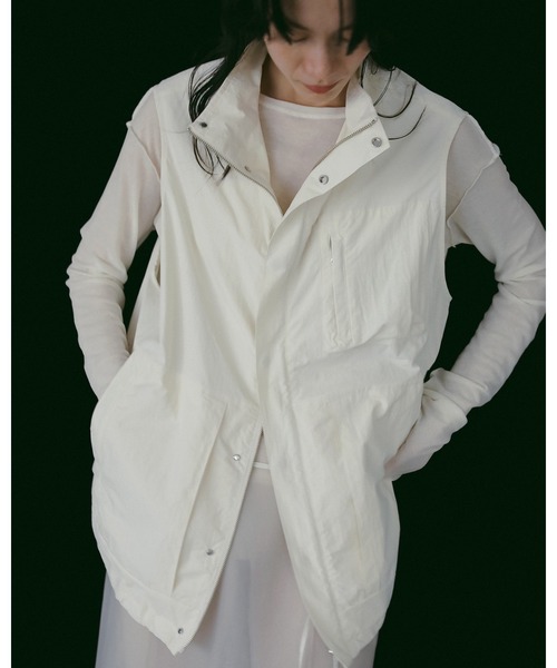 anuke（アンヌーク） ベスト ジレ Standcollar Pocket Vest レディース