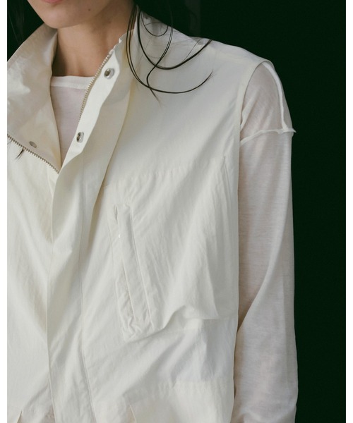 anuke（アンヌーク） ベスト ジレ Standcollar Pocket Vest レディース