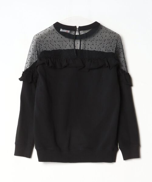 「RED VALENTINO」 スウェットカットソー X-SMALL ブラック レディース_画像2