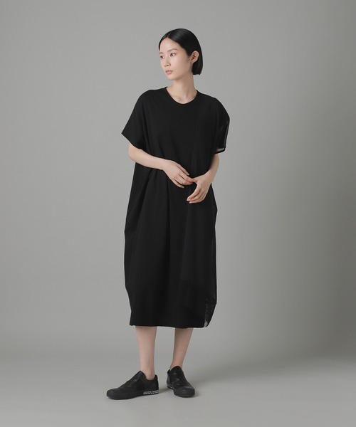 ZUCCa（ズッカ） ワンピース メッシュドッキングジャージィー