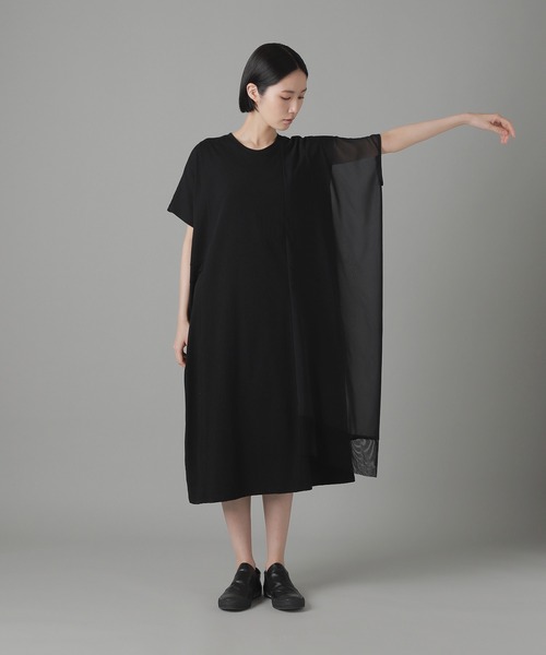 ZUCCa（ズッカ） ワンピース メッシュドッキングジャージィー