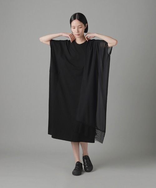 ZUCCa（ズッカ） ワンピース メッシュドッキングジャージィー