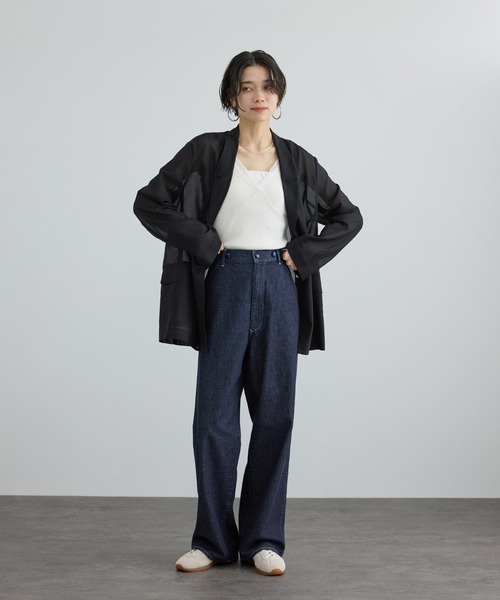 KURO ワイドパンツ ジーンズ デニム デニムパンツ レディース