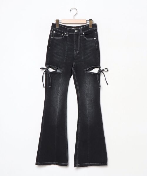 resexxyカットアウトブーツカットデニム ブラック M RESEXXY（リゼクシー） ブーツカットデニムパンツ MEDIUM ブラック
