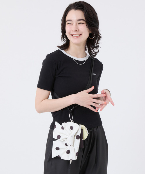 スマホショルダー ポーチ BOW MULTI POUCH SET ポルカドットマルチスナイデル レディースの画像