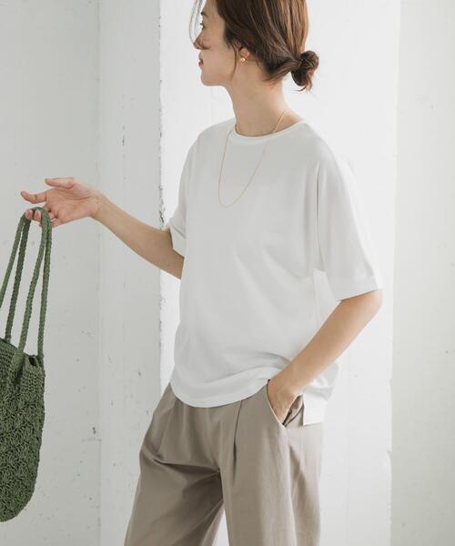 「URBAN RESEARCH DOORS」 半袖カットソー MEDIUM ホワイト レディース_画像5