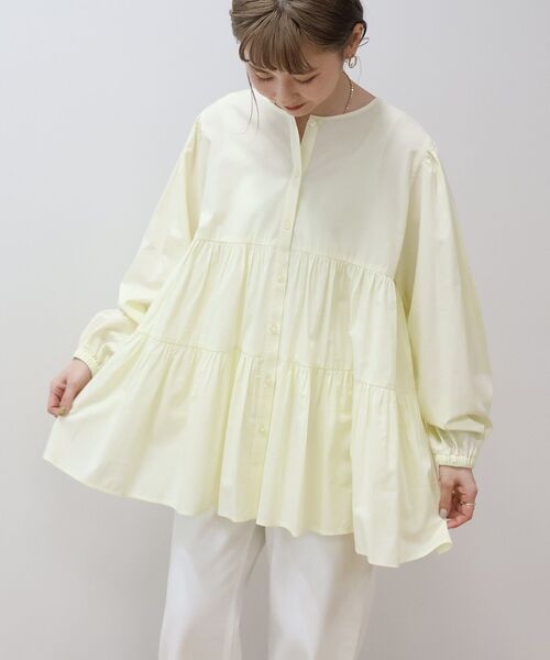 「AMERICAN HOLIC」 長袖ブラウス L ブラック レディース_画像2