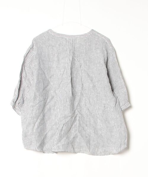 「INDIVI」 7分袖ブラウス 13 グレー レディース_画像2