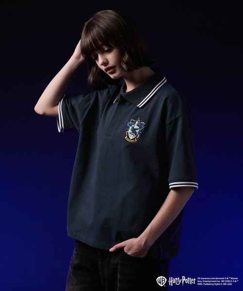 VELNUS ポロシャツ 半袖 「VELNUS」Harry Potter Embroidered Emblem