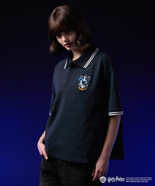 VELNUS ポロシャツ 半袖 「VELNUS」Harry Potter Embroidered Emblem