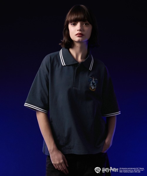 VELNUS ポロシャツ 半袖 「VELNUS」Harry Potter Embroidered Emblem