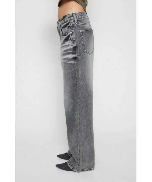 「LAGUA GEM」 デニムパンツ 24inch ブラック レディース_画像3