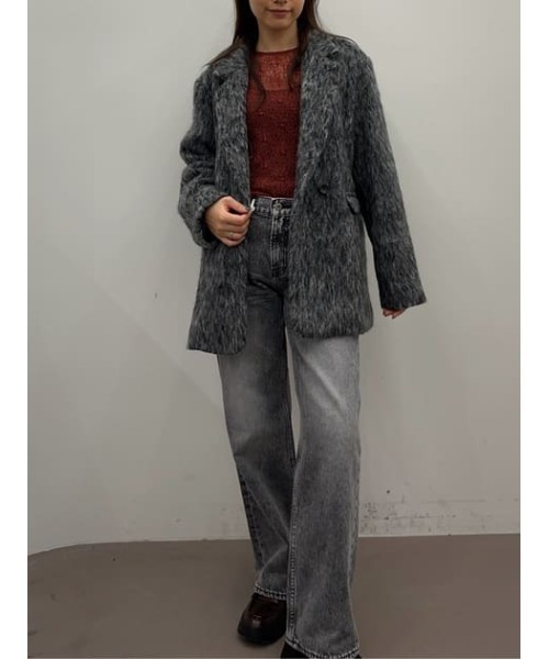 「LAGUA GEM」 デニムパンツ 24inch ブラック レディース_画像9