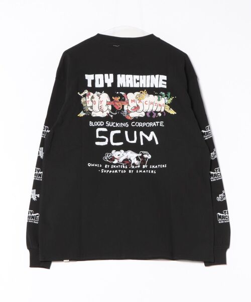 「TOY MACHINE」 長袖Tシャツ X-LARGE ホワイト メンズ_画像2