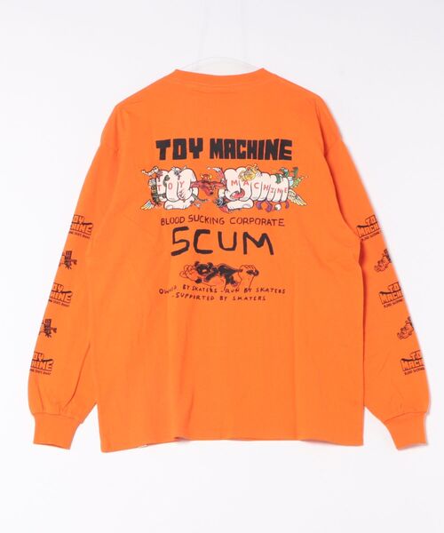 「TOY MACHINE」 長袖Tシャツ X-LARGE ホワイト メンズ_画像4