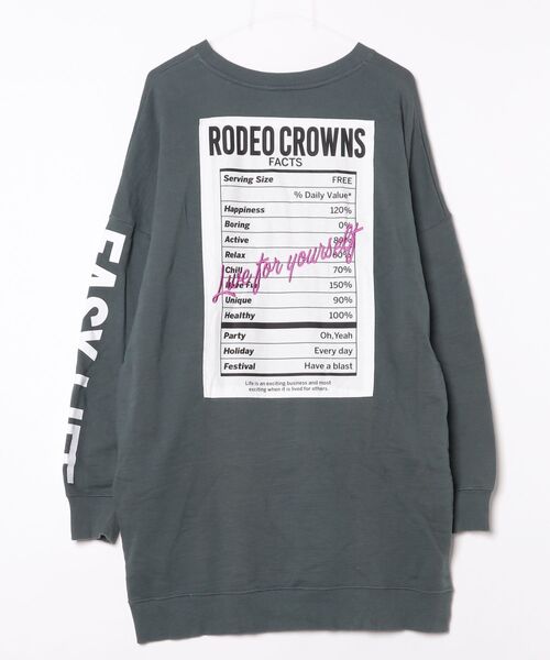 「Rodeo Crowns」 長袖ワンピース FREE ブルー レディース_画像2