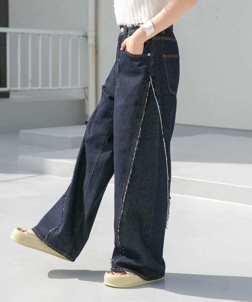 「KBF」 デニムパンツ 36 ライトブルー レディース_画像5