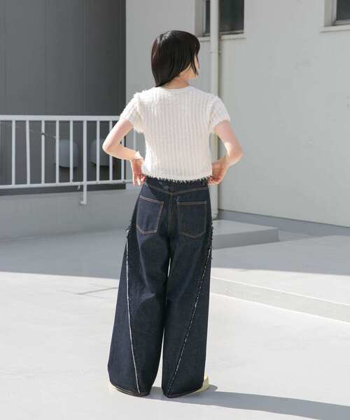 「KBF」 デニムパンツ 36 ライトブルー レディース_画像9