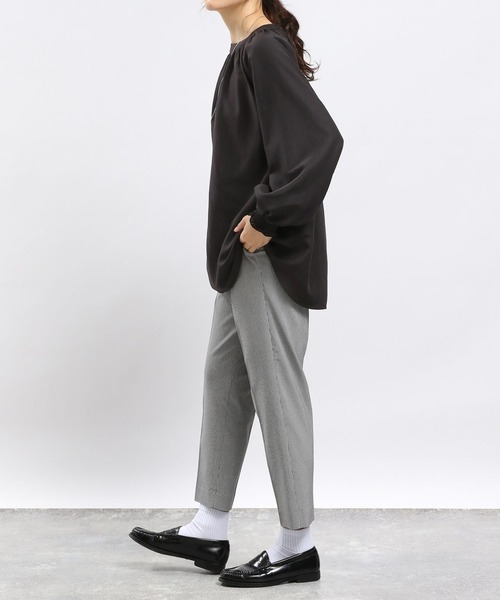 「GLOBAL WORK Smile Seed Store」 長袖ブラウス X-LARGE チャコール レディース_画像3