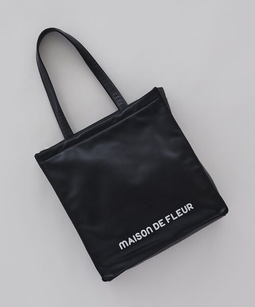 Maison de FLEUR（メゾンドフルール） トートバッグ ファスナー付き