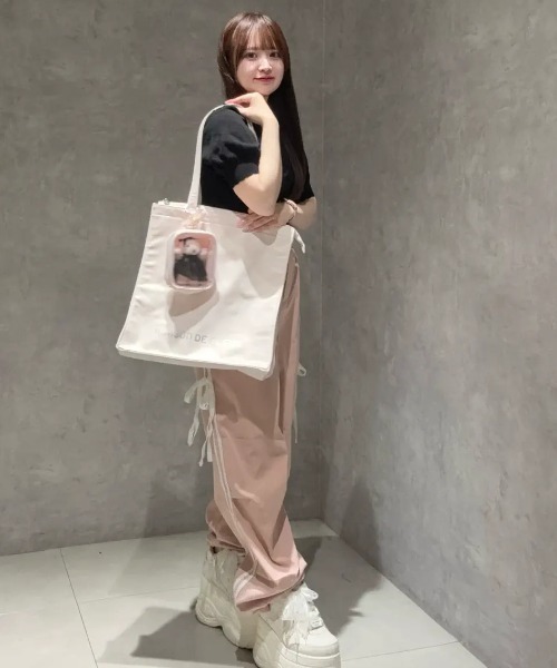 Maison de FLEUR（メゾンドフルール） トートバッグ ファスナー付き