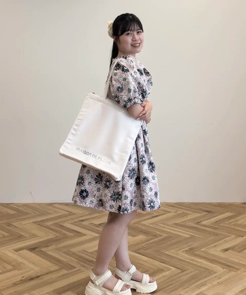 Maison de FLEUR（メゾンドフルール） トートバッグ ファスナー付き