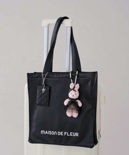 Maison de FLEUR（メゾンドフルール） トートバッグ ファスナー付き