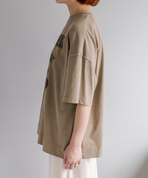 「PUAL CE CIN」 半袖Tシャツ FREE ベージュ レディース_画像3