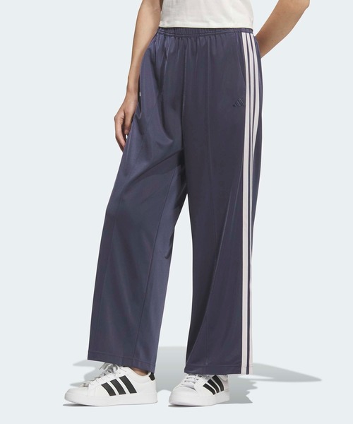 アディダス ワイドレッグパンツ Mサイズ　美品 adidas（アディダス） ワイドパンツ パンツ トリコット ルーズフィット