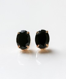 cui-cui（キュイキュイ） ピアス 天然石 オーバル ピアス | K10YG