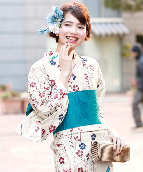 SOUBIEN 創美苑 浴衣 浴衣 レディース レトロ モダン 浴衣セット 浴衣 帯 下駄 レディース ZOZOTOWN Yahoo 店 - 通販 - Yahoo ショッピング