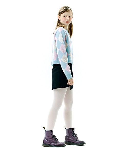 カーディガン A'GEM/9 × .kom「CLOTTY/クロッティ」CC ARGYLE CARDIGAN/アーガイルカーディガン レディース CLOTTY カーディガン A'GEM/9 × .kom「CLOTTY/クロッティ」CC