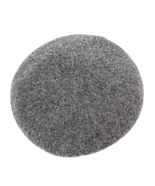 14+ 帽子 ベレー帽 国産ウール混ストレッチベレー帽 レディース