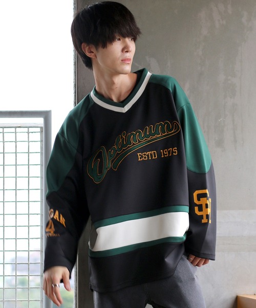 SITRY トレーナー スウェット wide silhouette wappen hockey